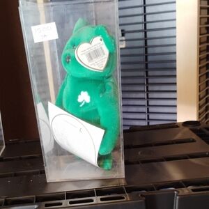 Ty Green Bear with Shamrock